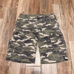 True Religion Camo Cargo Shorts